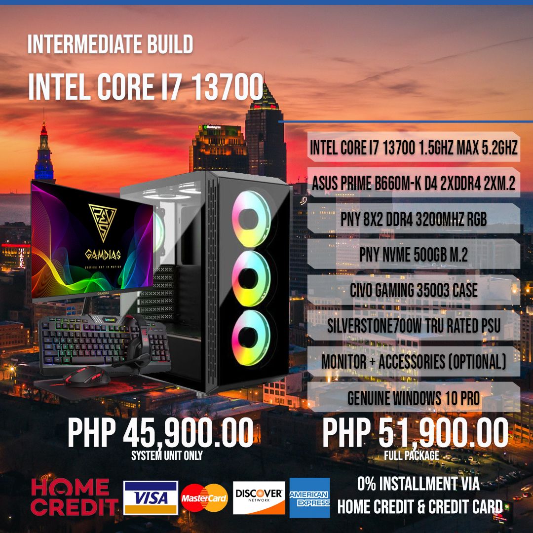 INTEL CORE I7 13700 Intermediate Package V.3 INTEL CORE I7 13700 Intermediate Package V.3